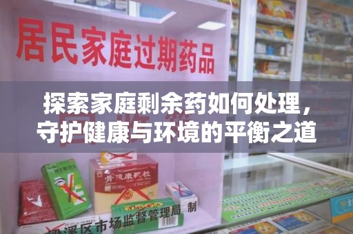 银川探索家庭剩余药如何处理，守护健康与环境的平衡之道
